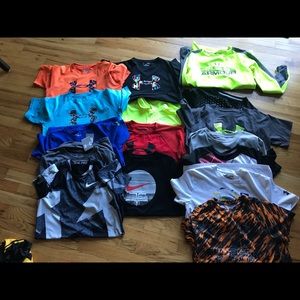 Youth Large Under Armour and Nike